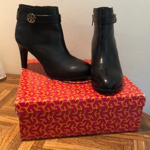 Tory Burch Bristol Black Leather Booties